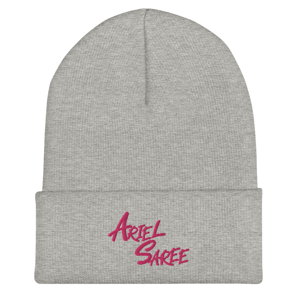 Cuffed Beanie - Ariel Saree Pink
